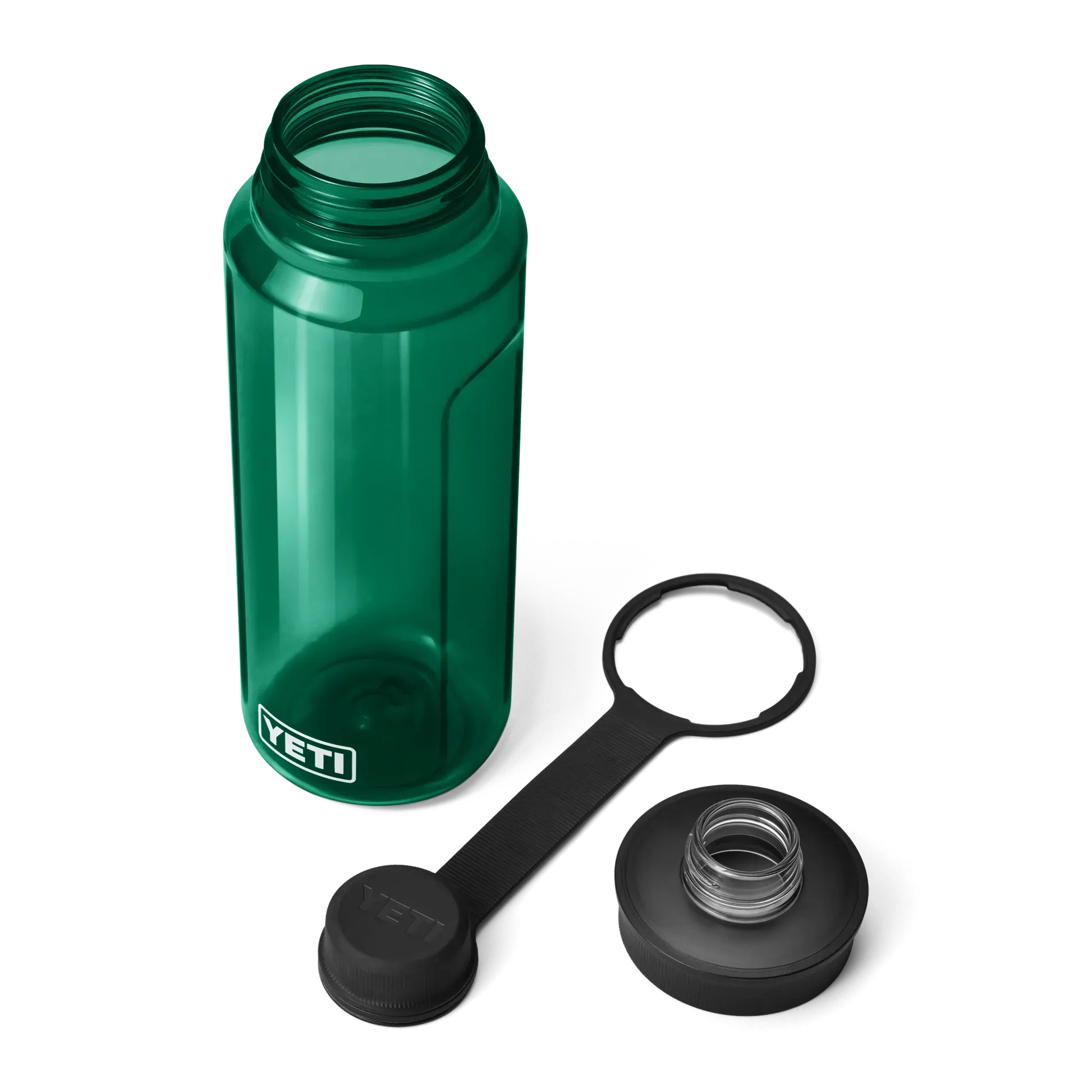 Yeti Yonder 34 OZ 1 L Bottle With Tether Cap, Black forest green