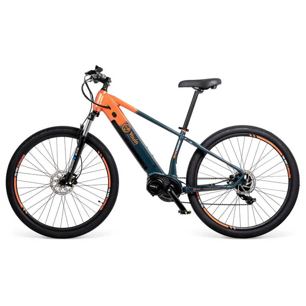 Youin Kilimanjaro 29´´ Elektrisk Terrengsykkel, Black / orange, M, 540Wh, Elsykkel