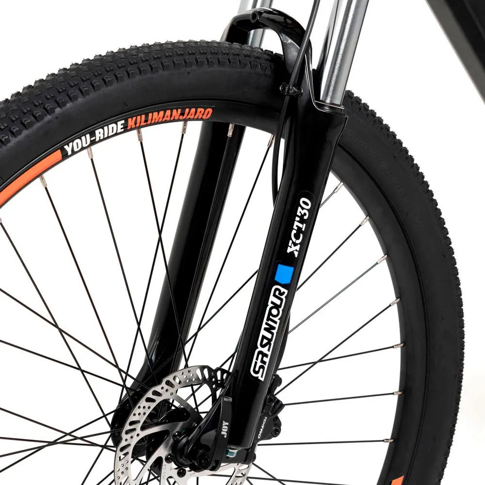 Youin Kilimanjaro 29´´ Elektrisk Terrengsykkel, Black / orange, M, 540Wh, Elsykkel