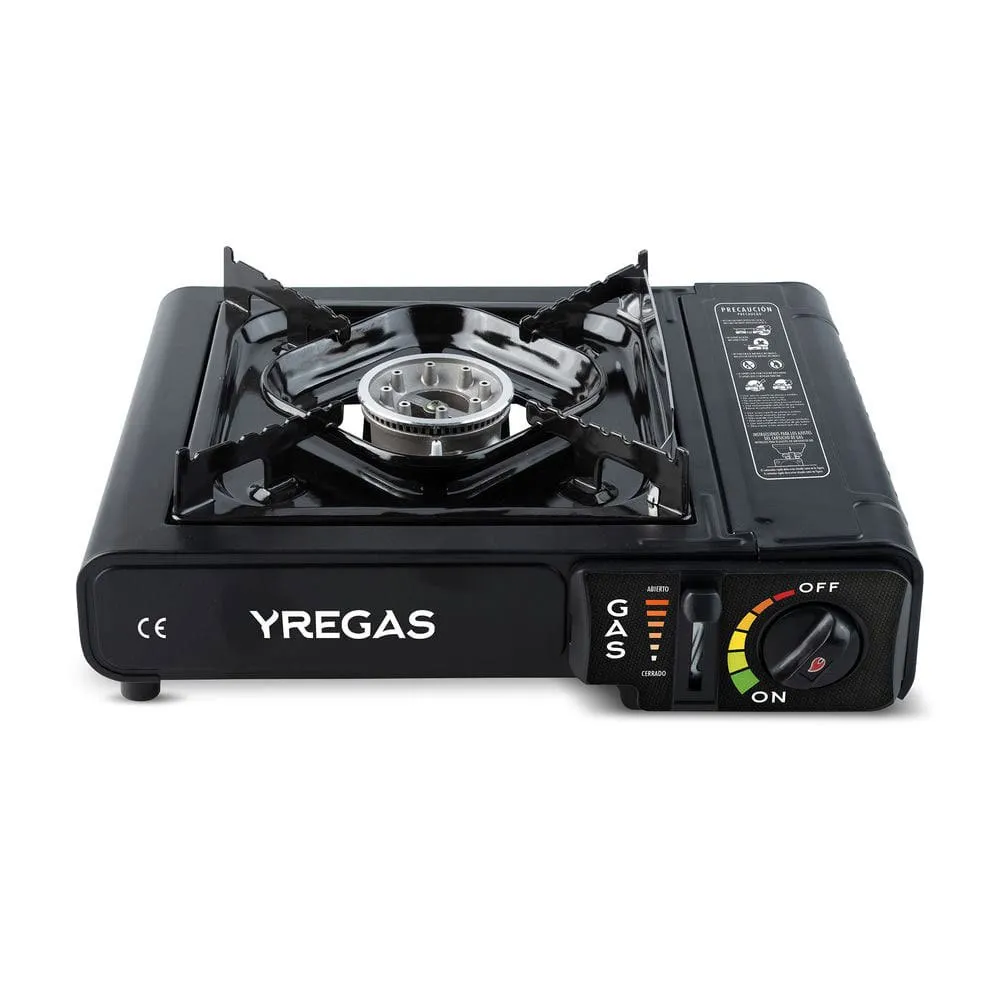 Yregas Bærbar 1-brenner Komfyr, Black, One Size