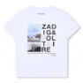 Zadig & Voltaire X60182 Kortarmet T-skjorte, White, 14Y