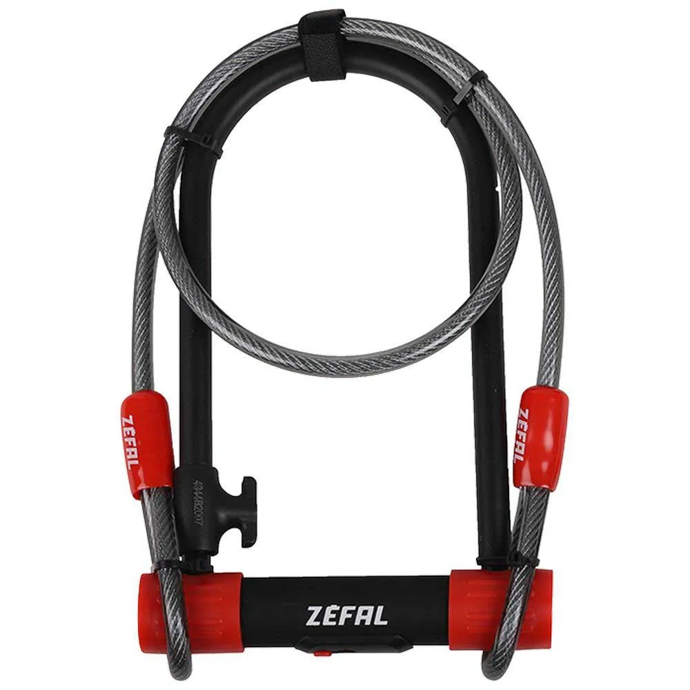 Zéfal K-traz U13 U-lås, Black / red, 230 x 115 x 13mm / 10 x 1200mm