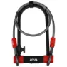 Zéfal K-traz U13 U-lås, Black / red, 230 x 115 x 13mm / 10 x 1200mm