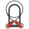 Zéfal K-traz U13 U-lås, Black / red, 230 x 115 x 13mm / 10 x 1200mm
