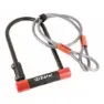 Zéfal Padlock Cable 13 Mm U-lås, Black, 10 x 120mm