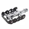 Zeray Dual Sykkelpedaler, Black / silver, One Size