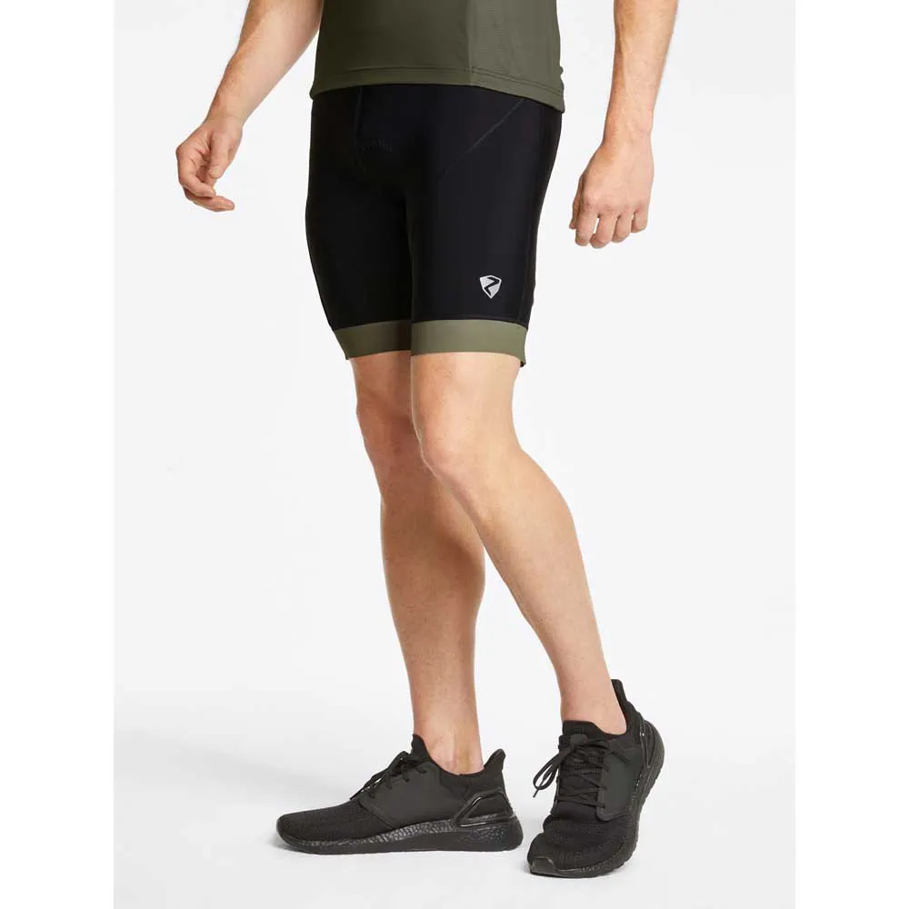 Ziener Nenik X-gel Sykkelshorts Uten Seler, Black / leaf green