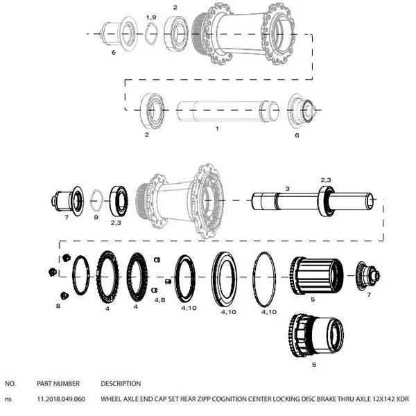 ZIPP 12x142 Centerlock Campagnolo Endekopper for Cognition