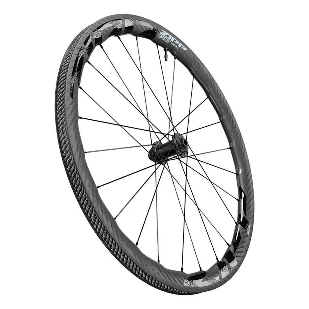 ZIPP 353 Nsw Cl Disc Tubeless Forhjul For Landeveissykkel, Black, 12 x 100mm
