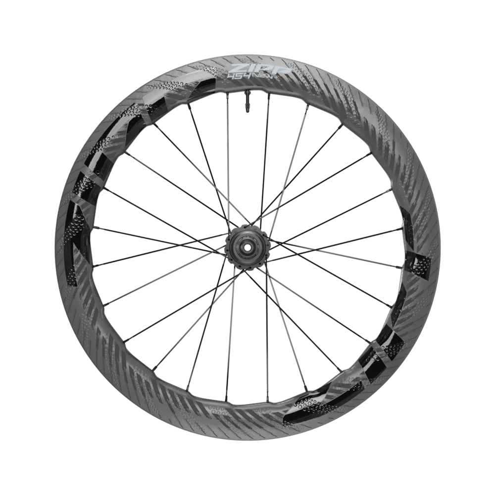 ZIPP 454 NSW Carbon TL Disc 12 x 100mm Forhjul, Negro, 12 x 100mm