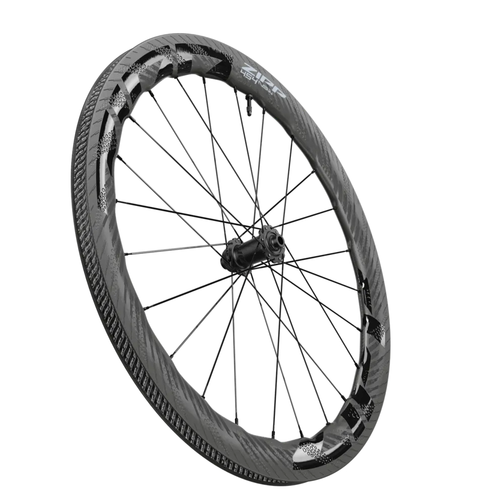 ZIPP 454 NSW Carbon TL Disc 12 x 100mm Forhjul, Negro, 12 x 100mm