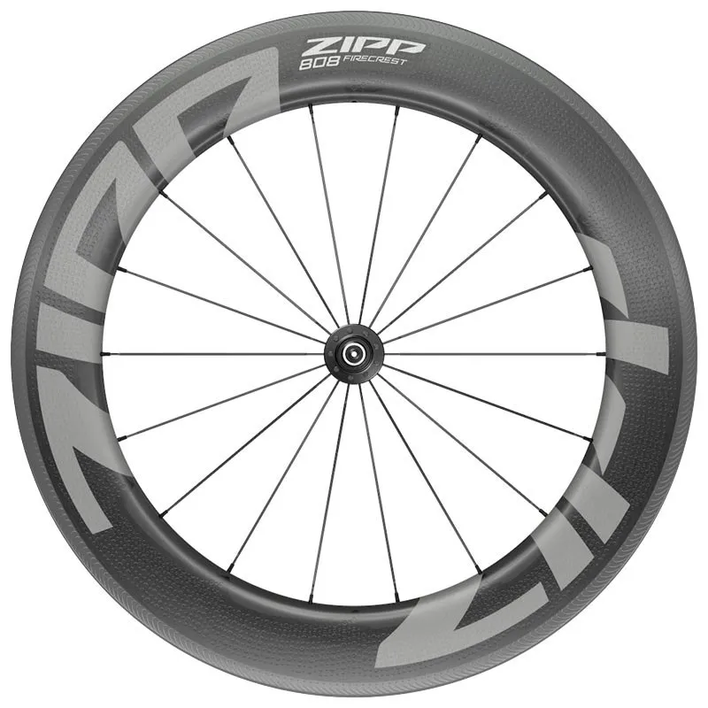 ZIPP 808 Firecrest Tubeless Landeveissykkelens Bakhjul, Black, 10 x 135mm, Shimano/Sram HG