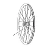 ZIPP Aluminium Rillet Forlengerventil + Plaststiftskiftenøkkelsett 808/65 Mm 2 Enheter, Black, One Size