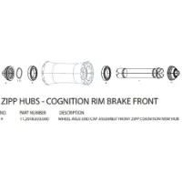ZIPP Endekapper For Cognition Forhjulsnaver ZIPP Endekapper For Cognition Forhjulsnaver