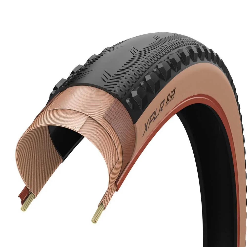 ZIPP Xplr Slick Tubeless 700 X 45 Stiv Graveldekk, Black / brown, 700 x 45, Sykkeldekk ZIPP Xplr Slick Tubeless 700 X 45 Stiv Graveldekk, Black / brown, 700 x 45, Sykkeldekk
