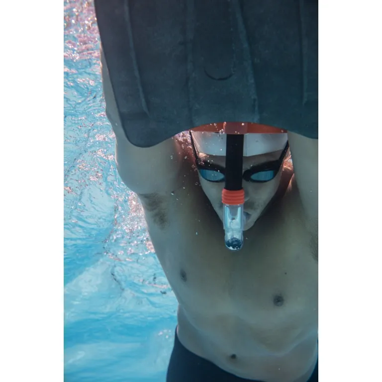 Zoggs Centre Line Snorkel, Black/orange