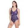Zoggs Marley Scoopback Printed Badetøy female, Sunset bloom