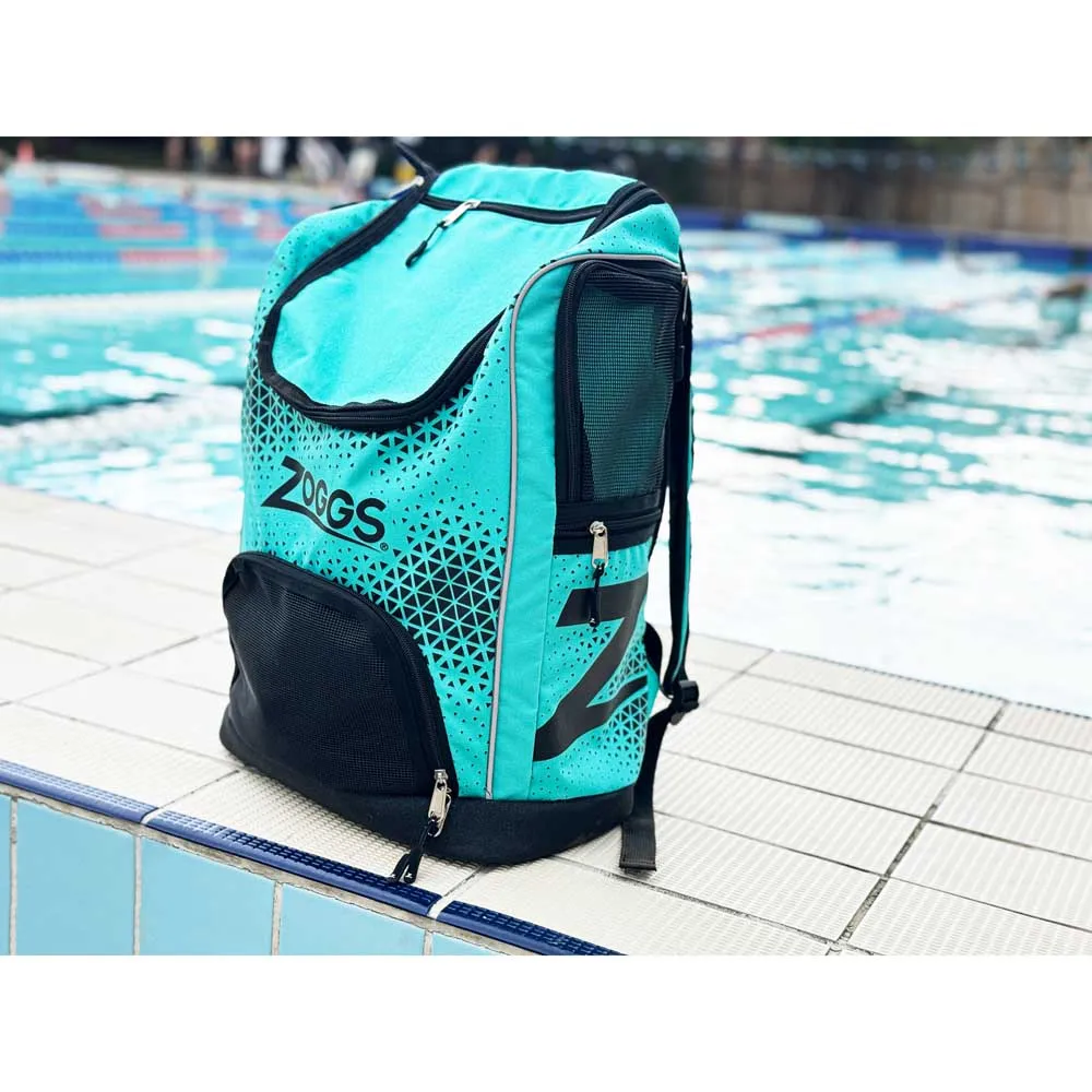 Zoggs Planet R-pet Ryggsekk 33l unisex, Turquoise black, One Size Zoggs Planet R-pet Ryggsekk 33l unisex, Turquoise black, One Size