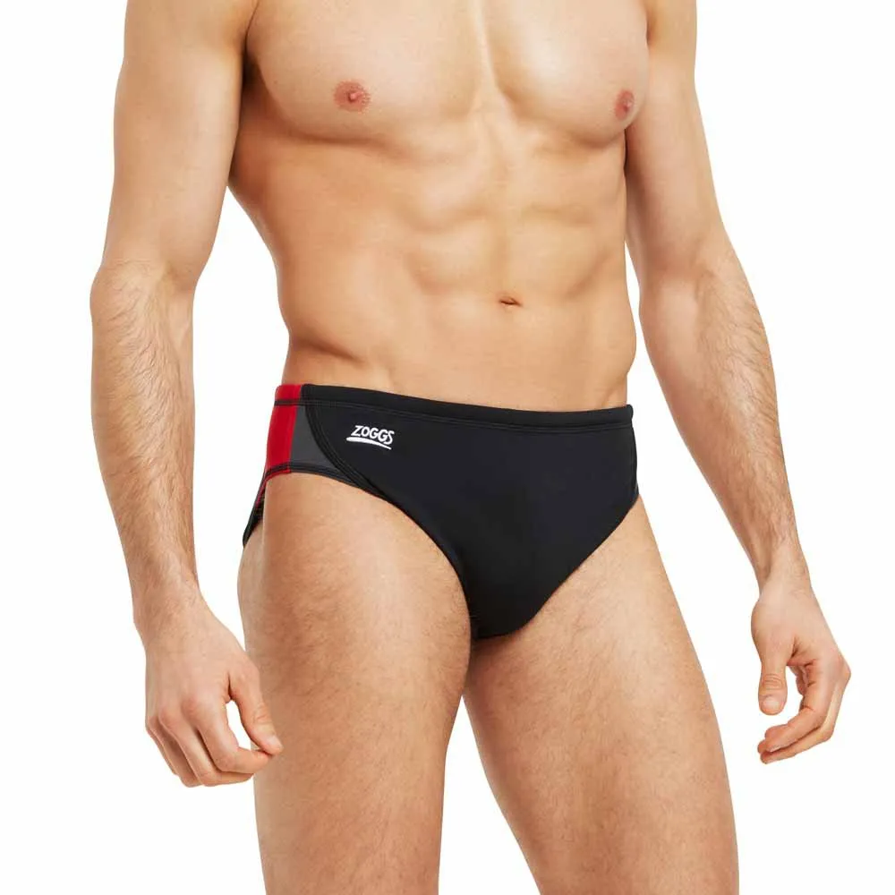 Zoggs Prism Racer Badetrusser male, Black / red Zoggs Prism Racer Badetrusser male, Black / red