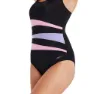 Zoggs Sumatra Adjustable Scoopback Badetøy female, Black / pink / lilac