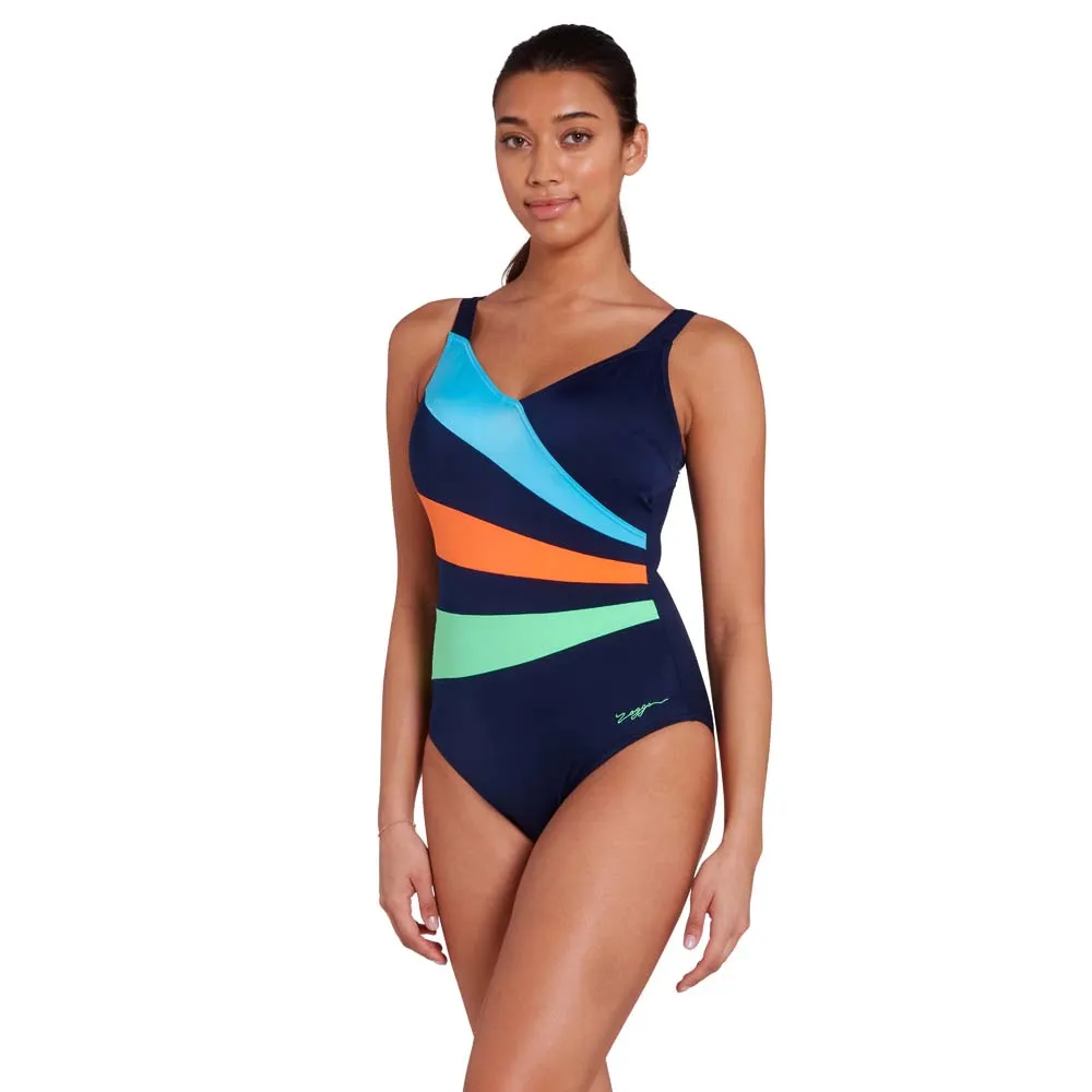 Zoggs Wrap Panel Classicback Badetøy female Zoggs Wrap Panel Classicback Badetøy female