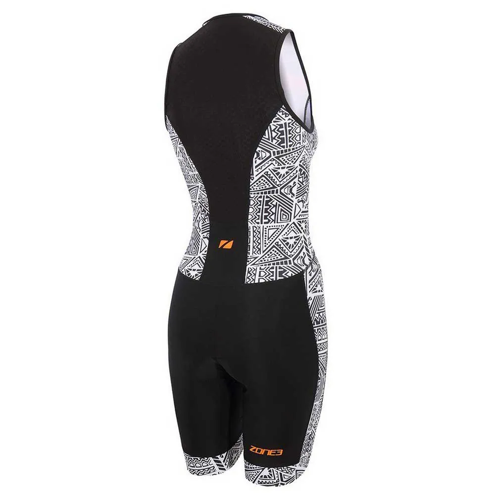 Zone3 Activate+ Kona Speed Ermeløs Triatlon-drakt female, Black / white / orange Zone3 Activate+ Kona Speed Ermeløs Triatlon-drakt female, Black / white / orange