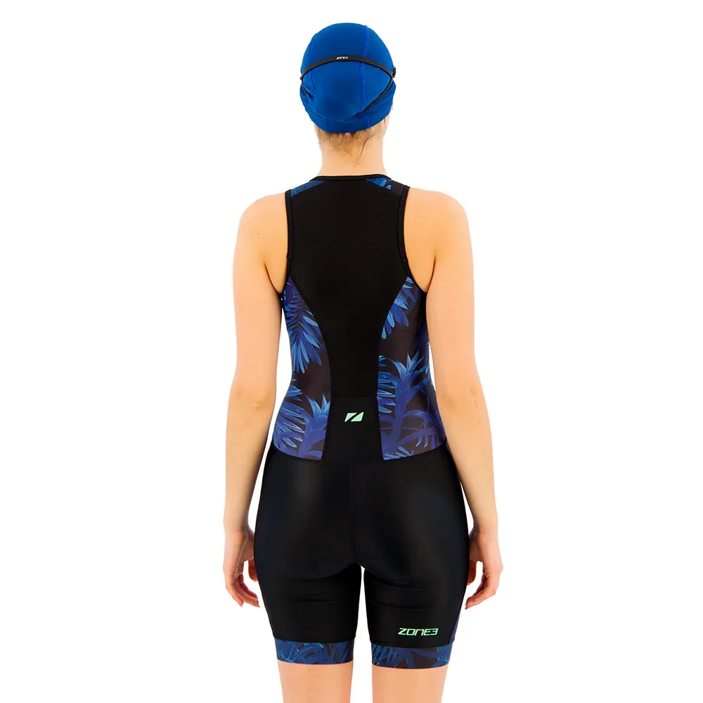 Zone3 Activate+ Tropical Palm Ermeløs Triatlon-drakt female