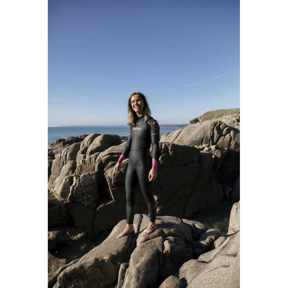 Zone3 Aspect Breaststroke Våtdrakt I Neopren Med Lange Ermer For Kvinner Refurbished unisex, Black / pink, XL Zone3 Aspect Breaststroke Våtdrakt I Neopren Med Lange Ermer For Kvinner Refurbished unisex, Black / pink, XL