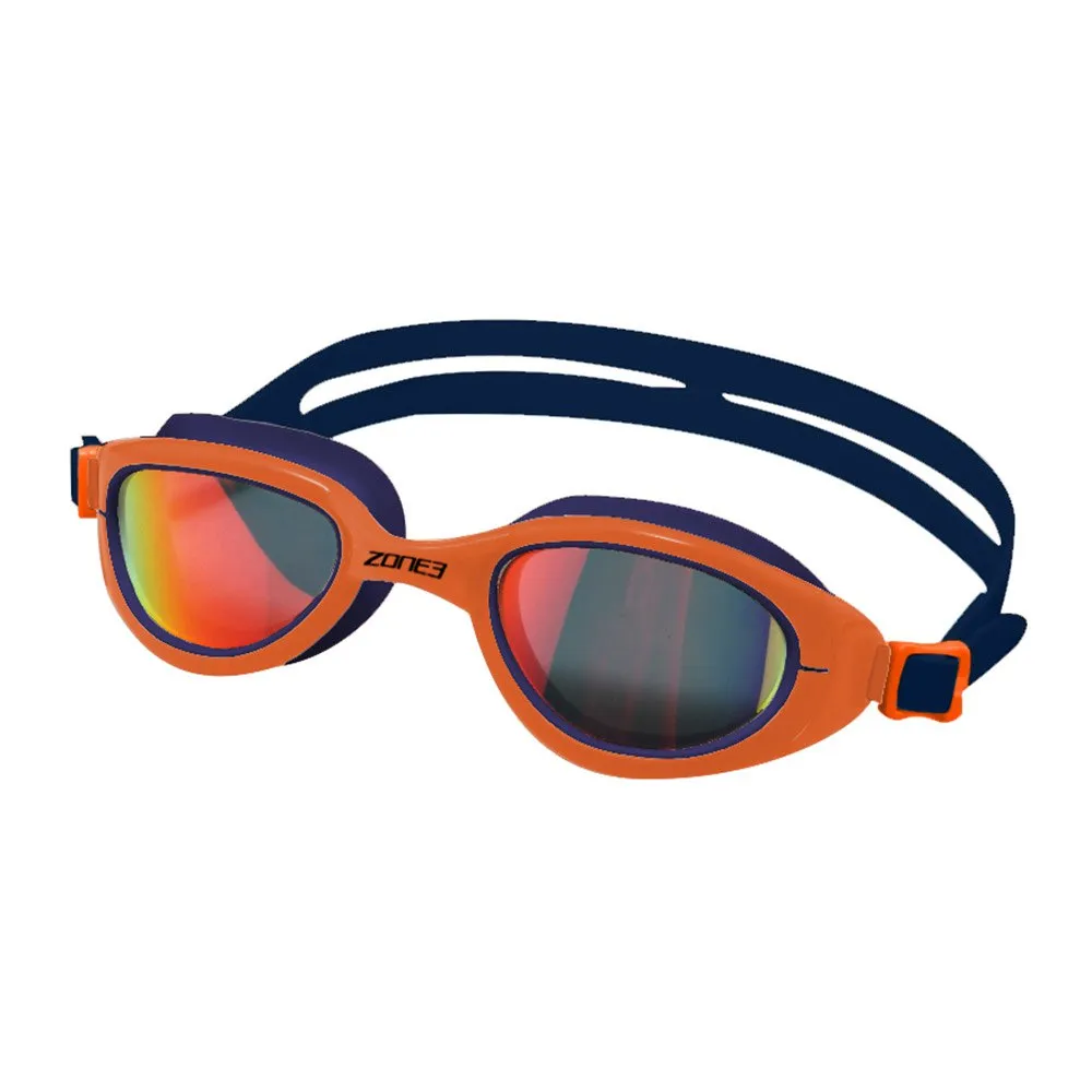 Zone3 Attack Speil-svømmebriller unisex, Navy / hi-vis orange, One Size