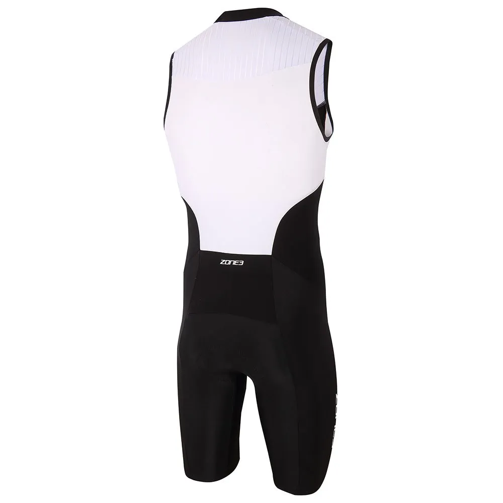 Zone3 Lava Long Distance Tri Ermeløs Triatlon-drakt male, Black / white / red
