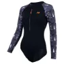 Zone3 Open Water Swim Renew Langarmet Badedrakt female, Black / white