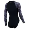 Zone3 Open Water Swim Renew Langarmet Badedrakt female, Black / white