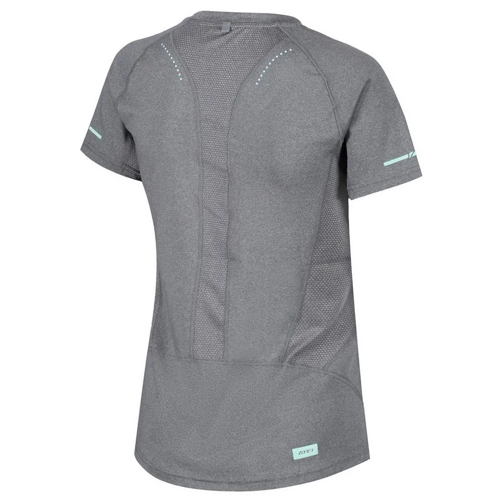 Zone3 Power Burst Xrc Kortarmet T-skjorte female, Grey speck / mint Zone3 Power Burst Xrc Kortarmet T-skjorte female, Grey speck / mint