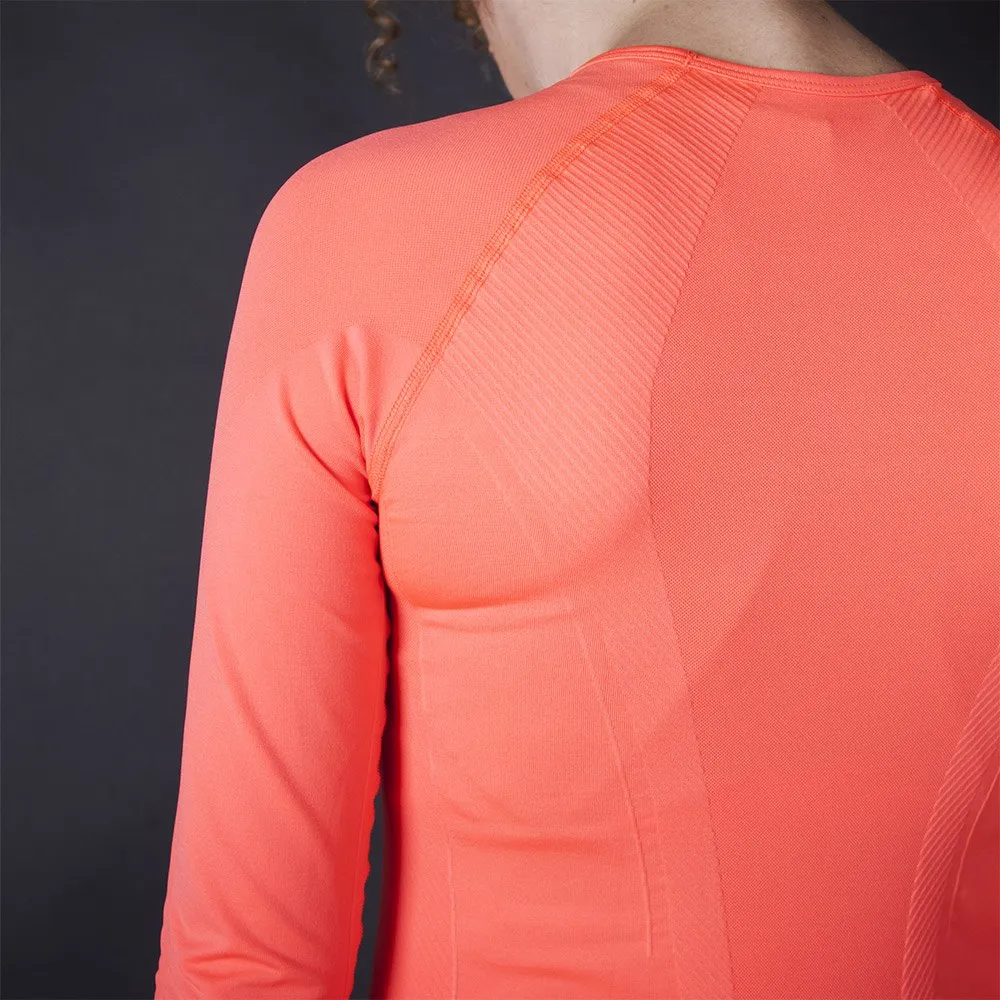 Zone3 Seamless Langarmet Baselag, Hi-vis coral Zone3 Seamless Langarmet Baselag, Hi-vis coral