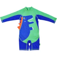 Zoocchini Dinosauriebadrakt Med Lange Ermer For Baby Upf 50