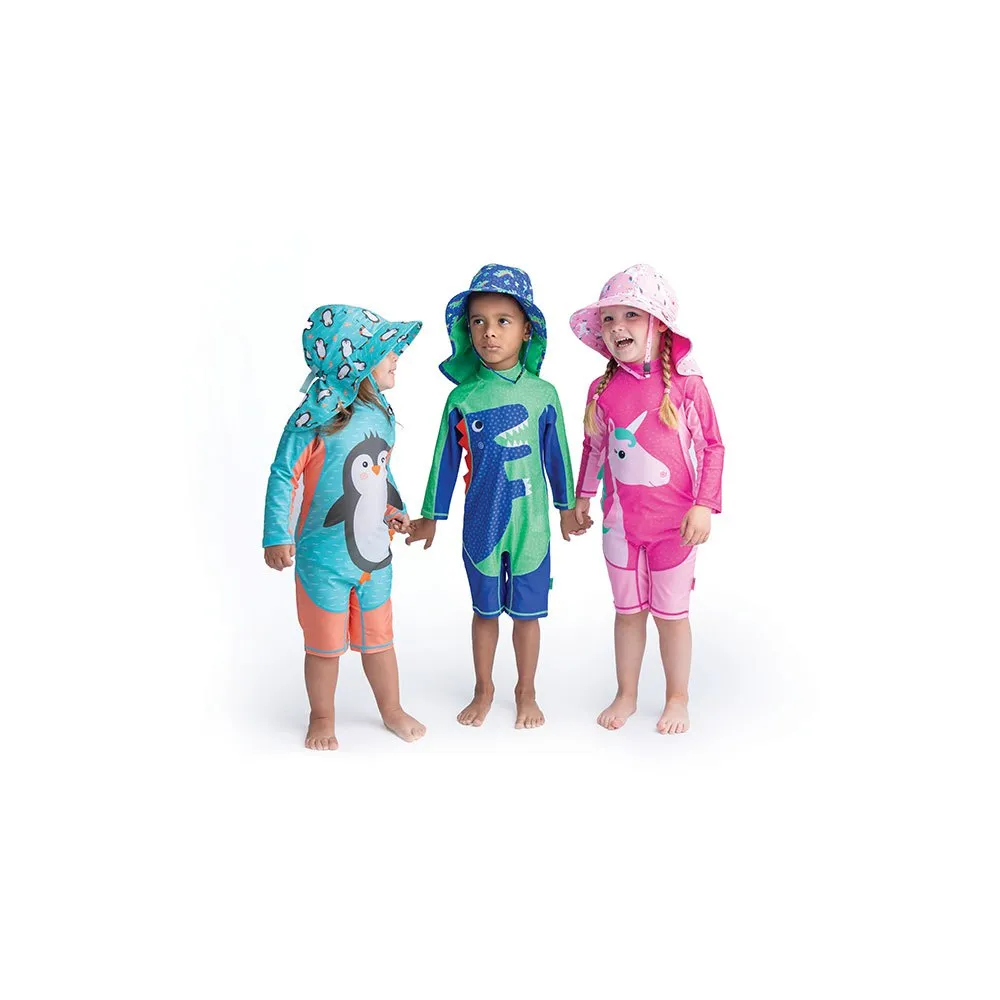 Zoocchini Dinosauriebadrakt Med Lange Ermer For Baby Upf 50