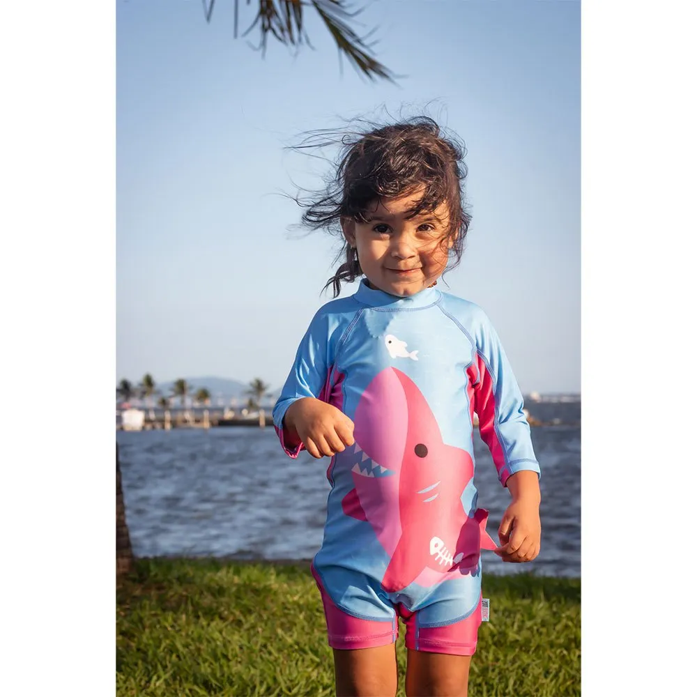 Zoocchini Hai Baby Langarmet Badedrakt Upf 50, Pink, 6-12MON Zoocchini Hai Baby Langarmet Badedrakt Upf 50, Pink, 6-12MON