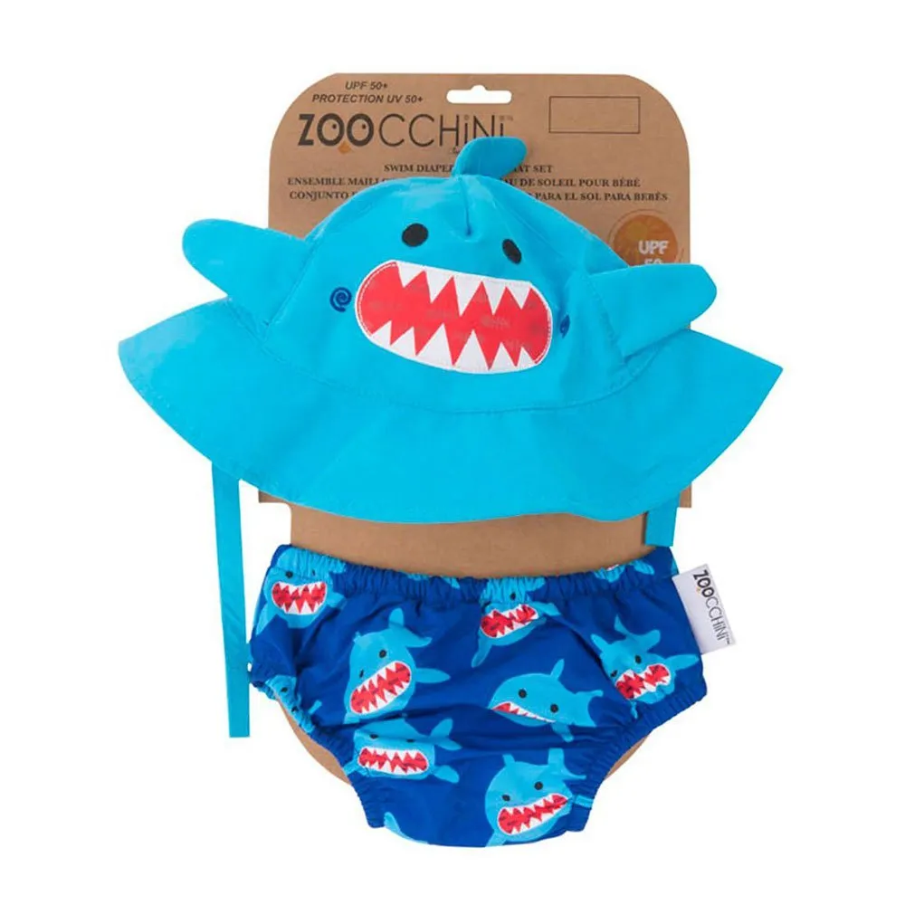 Zoocchini Hai Badebleie Med Upf 50 Solbeskyttelse