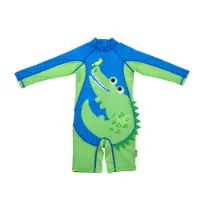 Zoocchini Krokodille Baby Langermet Badedrakt Upf 50