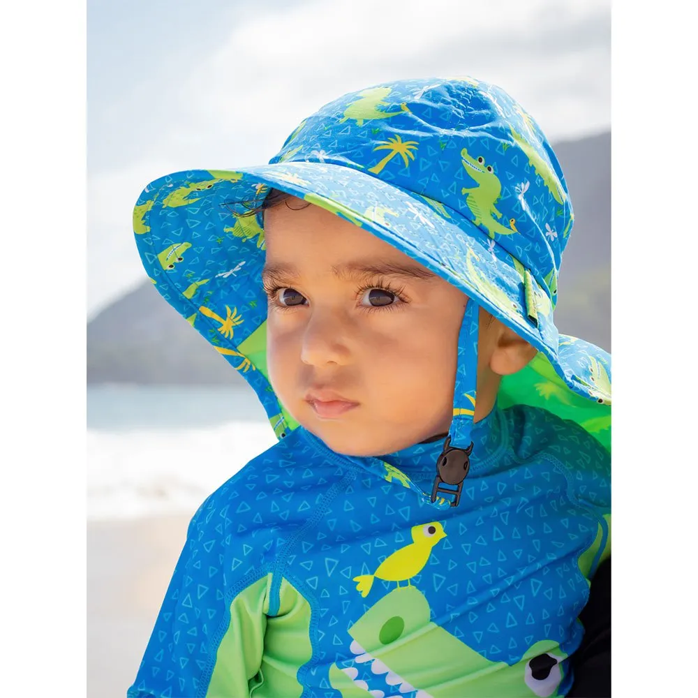 Zoocchini Krokodille Baby Langermet Badedrakt Upf 50, Multicolor, 6-12MON