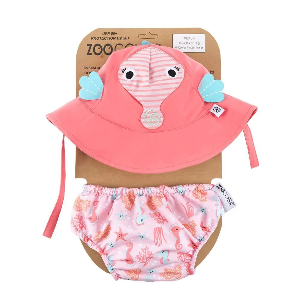 Zoocchini Sjøhest Badedrakt Bleie Upf 50 Zoocchini Sjøhest Badedrakt Bleie Upf 50