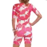 Zoot Aero Full Zip Blooms Kortermet Trisuit female