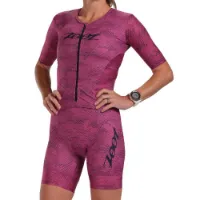 Zoot Aero Full Zip Digi Camo Kortermet Trisuit female Zoot Aero Full Zip Digi Camo Kortermet Trisuit female