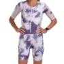 Zoot Aero Full Zip Moonlight Kortermet Trisuit female, White / purple