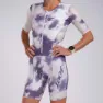 Zoot Aero Full Zip Moonlight Kortermet Trisuit female, White / purple