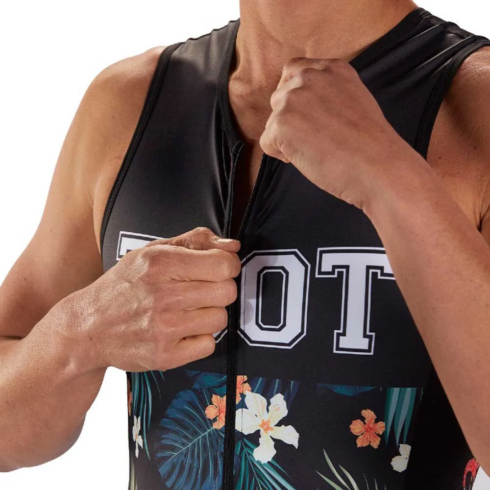 Zoot Ltd 83 19 Ermeløs Triatlon-drakt male, Flowers Zoot Ltd 83 19 Ermeløs Triatlon-drakt male, Flowers