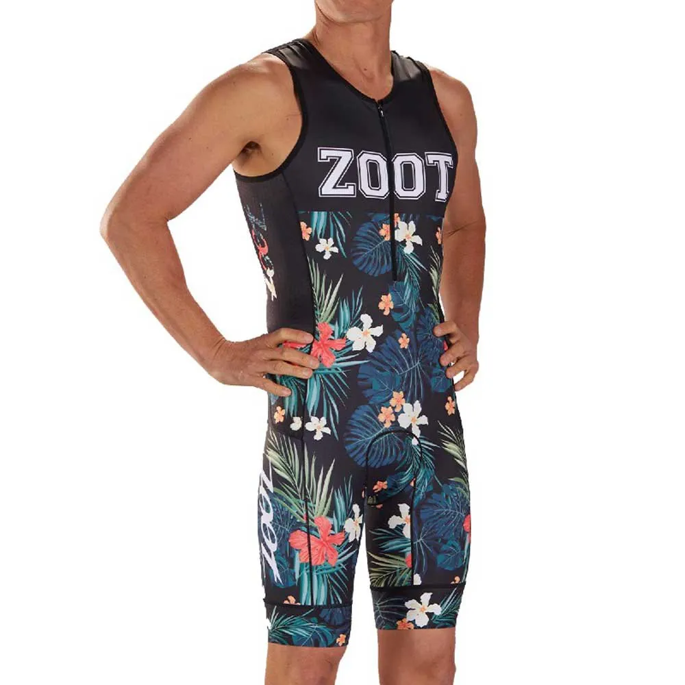 Zoot Ltd 83 19 Ermeløs Triatlon-drakt male, Flowers Zoot Ltd 83 19 Ermeløs Triatlon-drakt male, Flowers