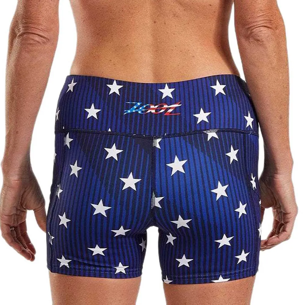 Zoot Ltd Pulse Korte Leggings female, Stars & stripes