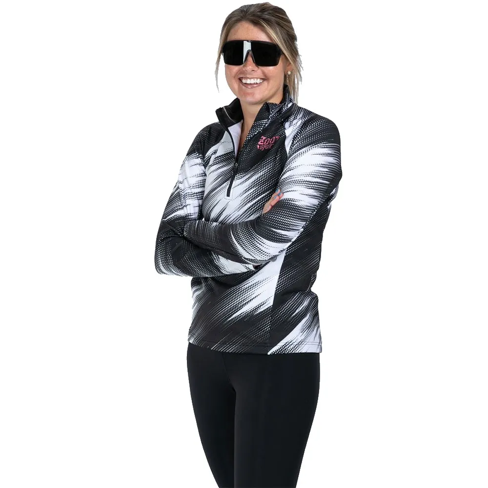 Zoot Ltd Run Thermal Fleecejakke Med Halv Glidelås female