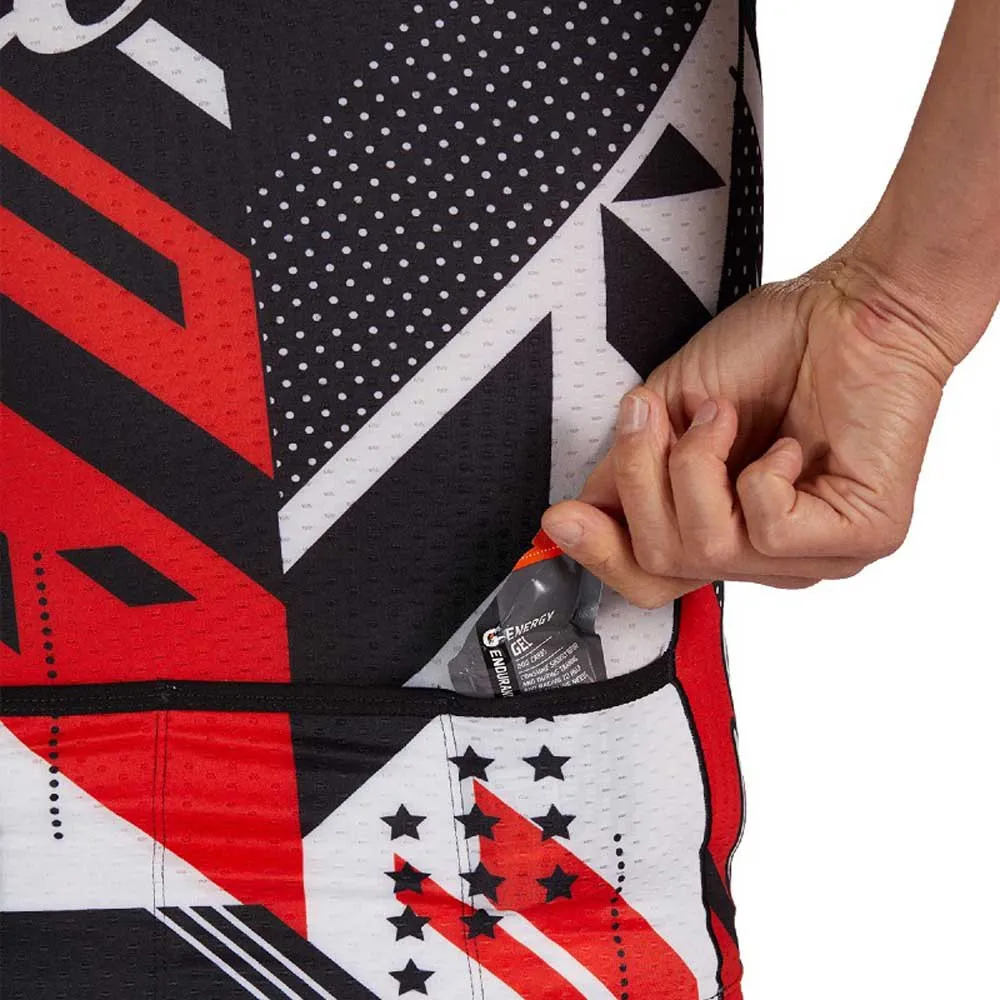 Zoot Ltd Team 19 Ermeløs Sykkeltrøye, Black / red / white, S Zoot Ltd Team 19 Ermeløs Sykkeltrøye, Black / red / white, S